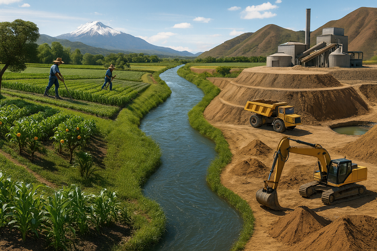 Agua sí y mina también
