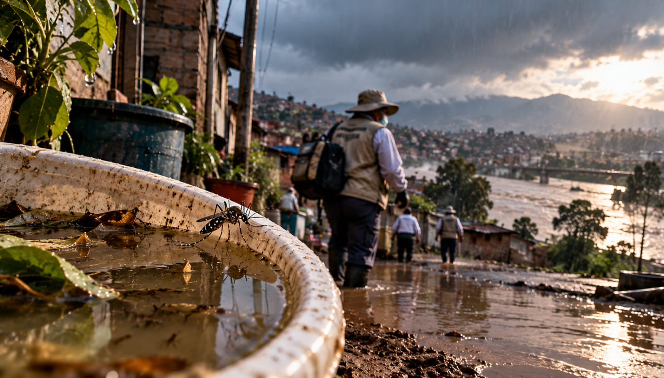 La prevención del dengue empieza por garantizar agua continua